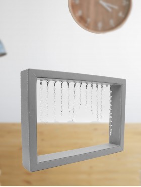 Red Square Leather Led Lamps